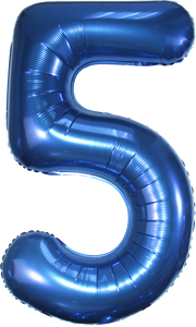 DecoChamp Navy Blue Foil Number Balloons (0 to 9) - 34 in.