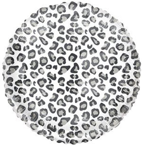 Catty Black and White Round Foil Balloon 18"