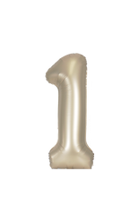 Load image into Gallery viewer, DecoChamp Champagne Foil Number Balloons (0 to 9) - 34 in.