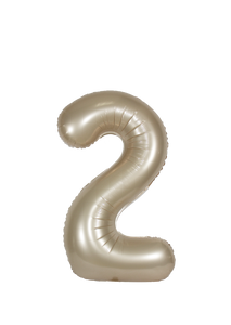 DecoChamp Champagne Foil Number Balloons (0 to 9) - 34 in.