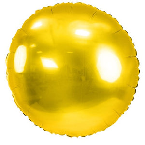 Gold Round Foil Balloon 18 in. - PartyDeco USA