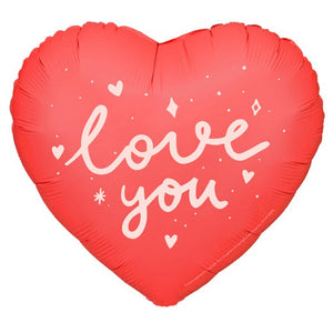 Heart "I love you" Foil Balloon 18 in.