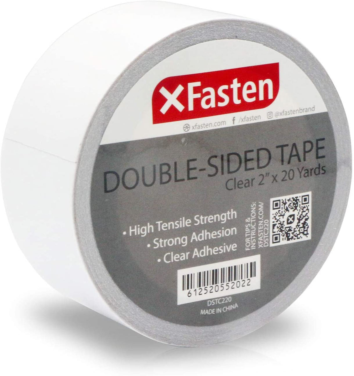 XFasten Double Sided Tape Carpet Tape, 2 Inches x 20 Yards