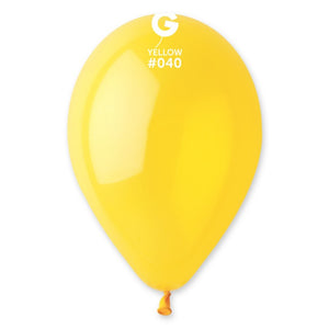 Crystal Balloon Yellow #040 - 12 in.
