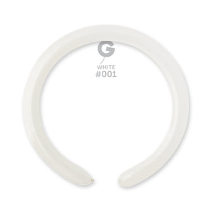 Solid Balloon White #001 - 2 in.