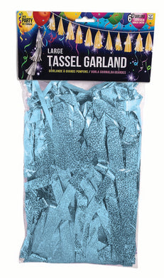 Balloon Tassel Garland - Light Blue