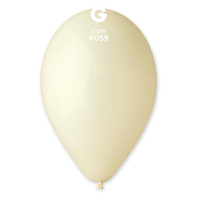 Solid Balloon Ivory #059 - 12 in.