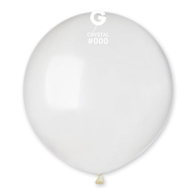 Crystal Balloon Clear  #000 - 19 in.