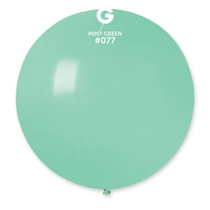 Solid Balloon Mint Green #077 - 31 in. (x1)