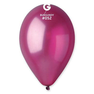 Metallic Balloon Burgundy #052 - 12 in.