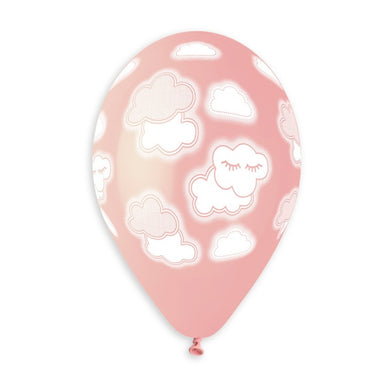 Baby Pink Clouds Printed Balloon 13 in. #899