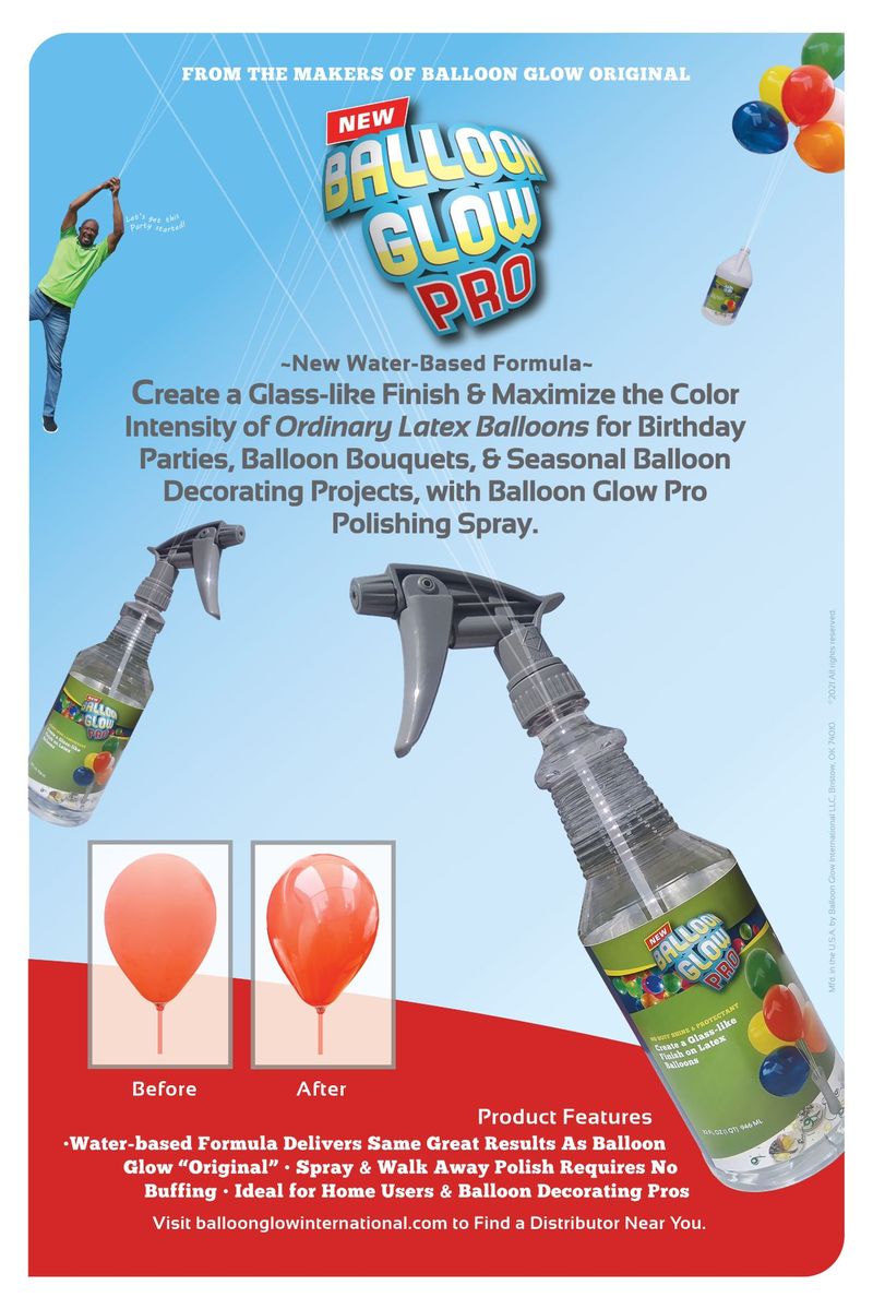 Balloon Glow Spray PRO 28 0Z with sprayer – PlanetBalloons