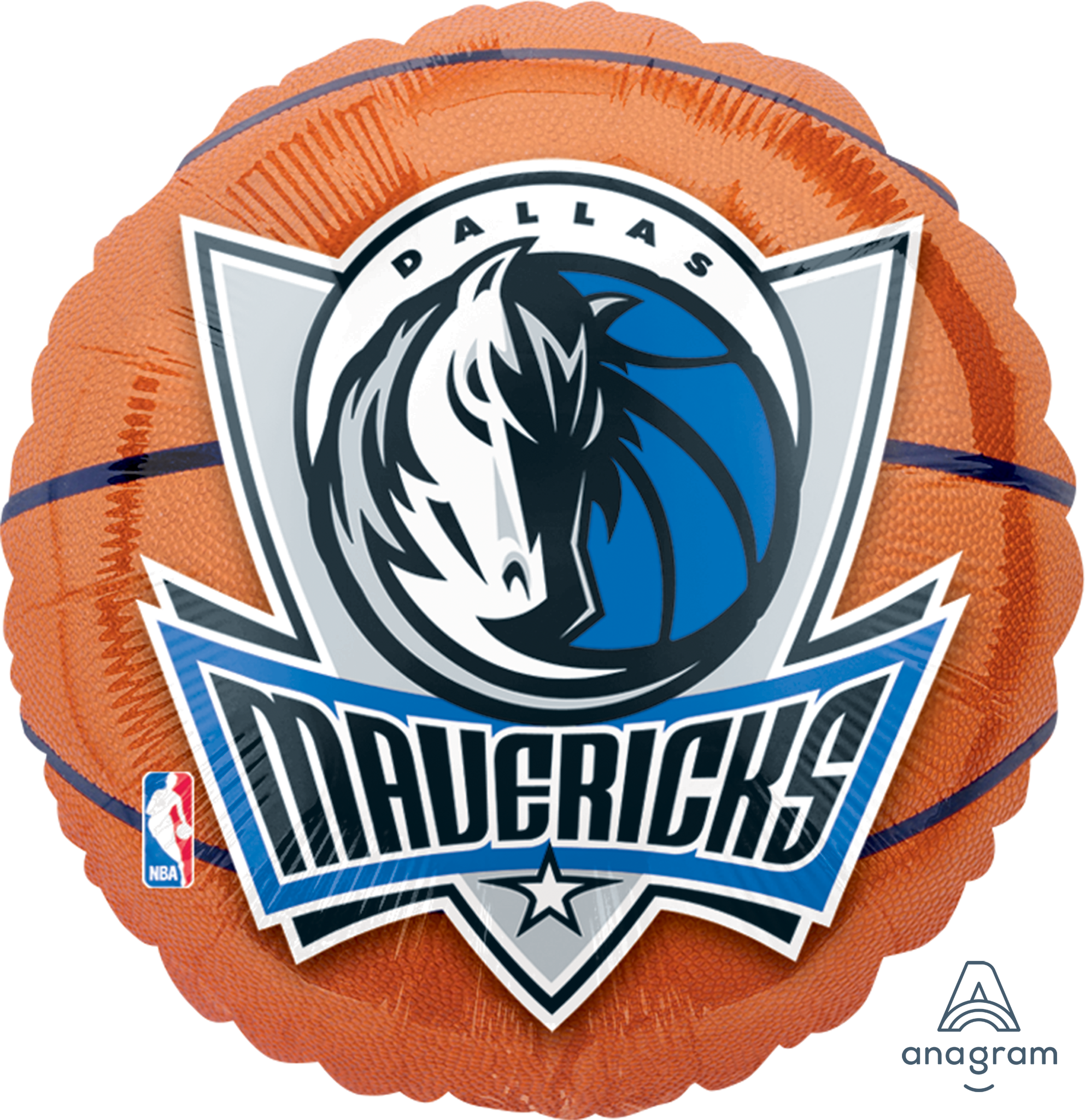 Globo con forma de aluminio de los Dallas Mavericks Basketball - 18 pulgadas