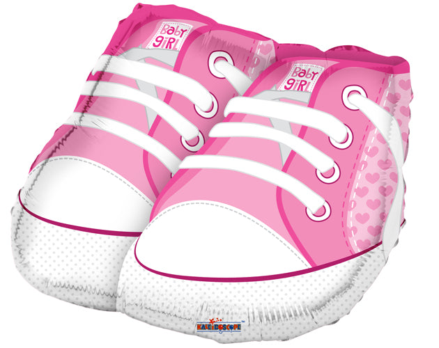 Baby Shoes Pink Shape Foil Balloon 18 in.