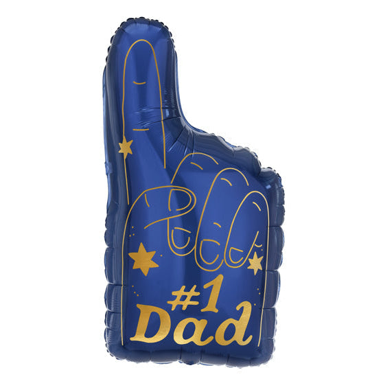 #1 Dad Foil Balloon 32 in. PartyDeco USA