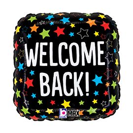 Welcome Back Stars Foil Balloon 18 in.