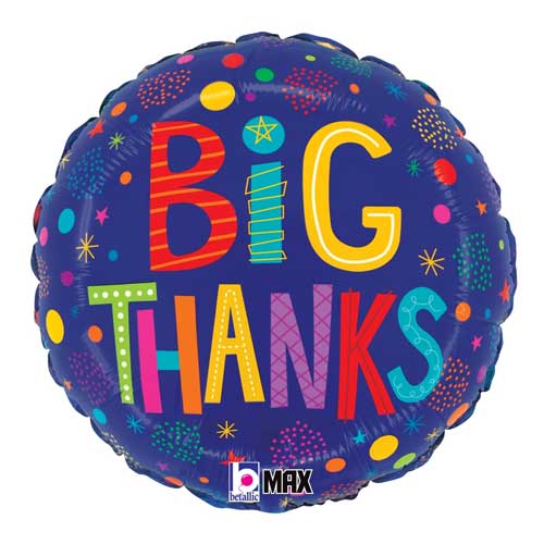 Big Thanks Round Foil Balloon 18 in.