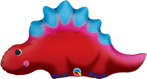 Cute and Colorful Stegosaurus Dinosaur Foil Balloon 42 in.