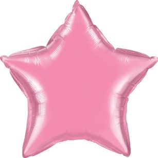 Star Shaped Foil Balloons - 18 in. Pink