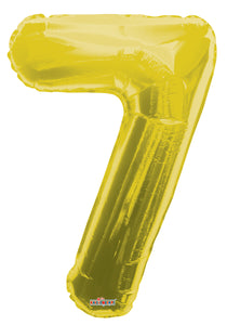 Gold Foil Number Balloons (0 to 9) - 34 in.