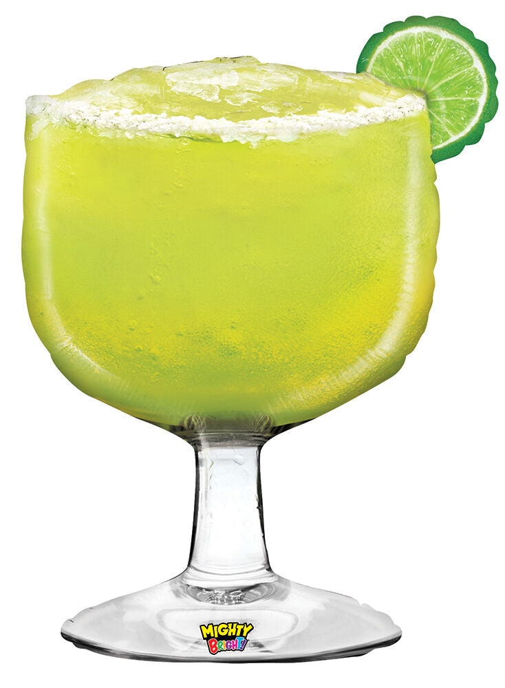 Mighty Margarita Glass Foil Balloon 40 in.