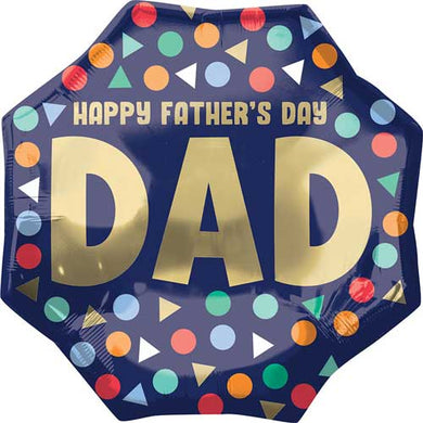 Happy Father's Day Dad Foil Balloon 22 in.