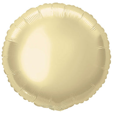 Round Solid Foil Balloon 18 in. Light Gold