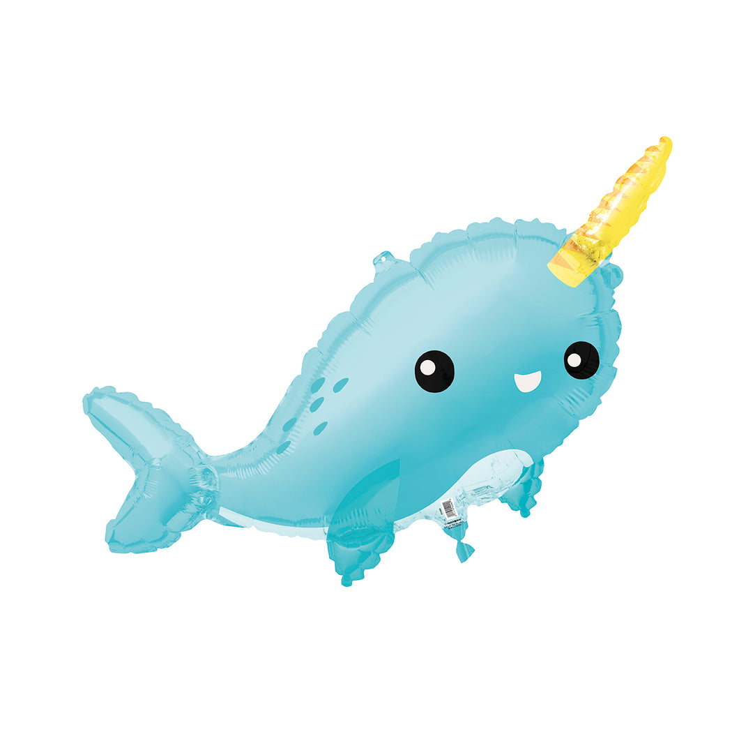Narwhal Foil Balloon 37 in.