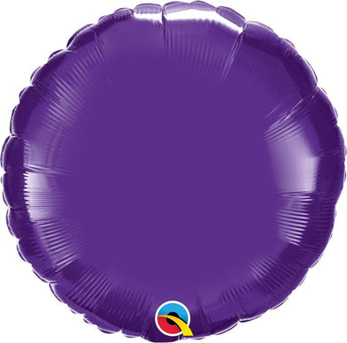 Globo redondo de aluminio sólido de 18 pulgadas - morado