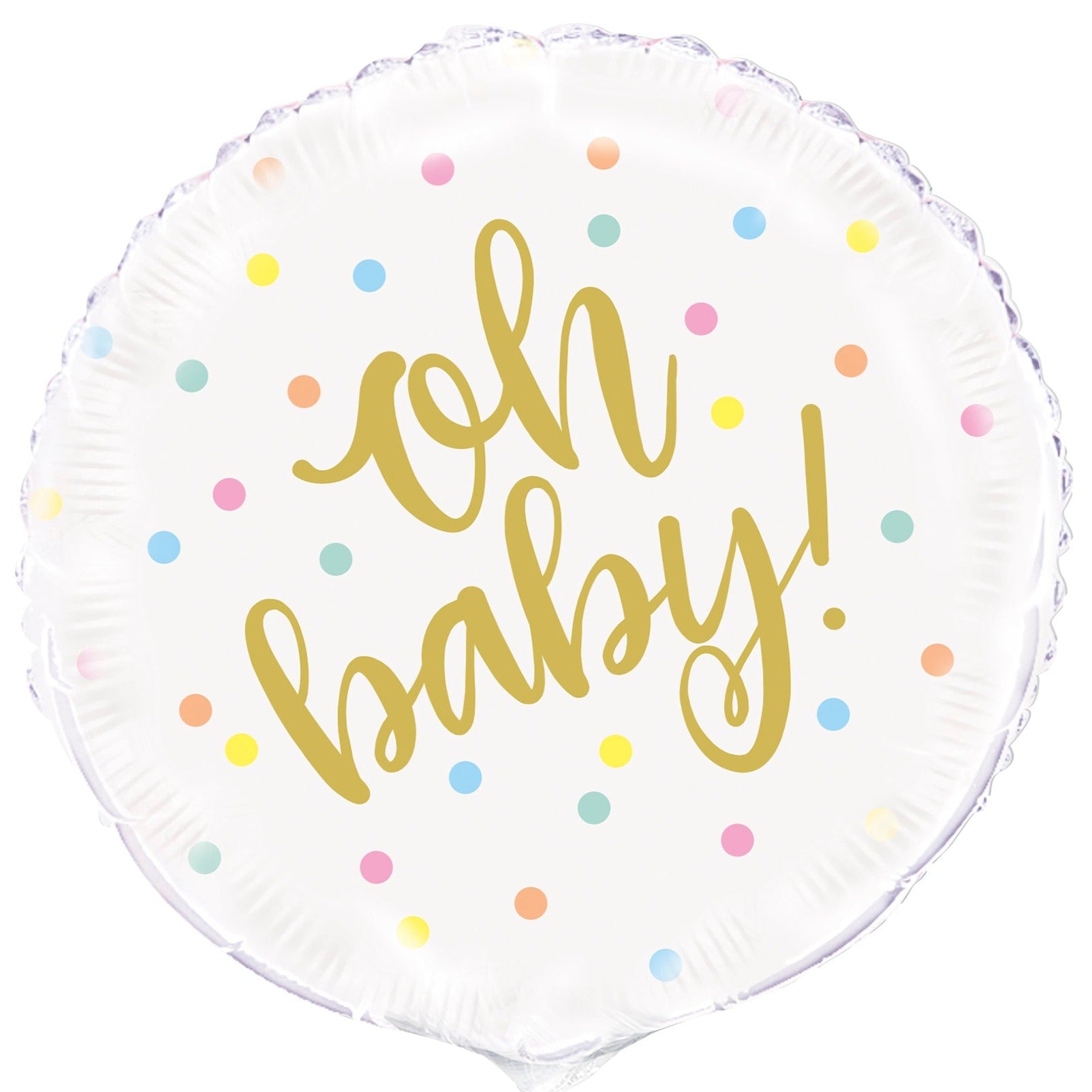 Oh Baby Round Foil Balloon 18 in.