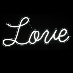 LED Neon Light Sign With Hanging Chain - Love