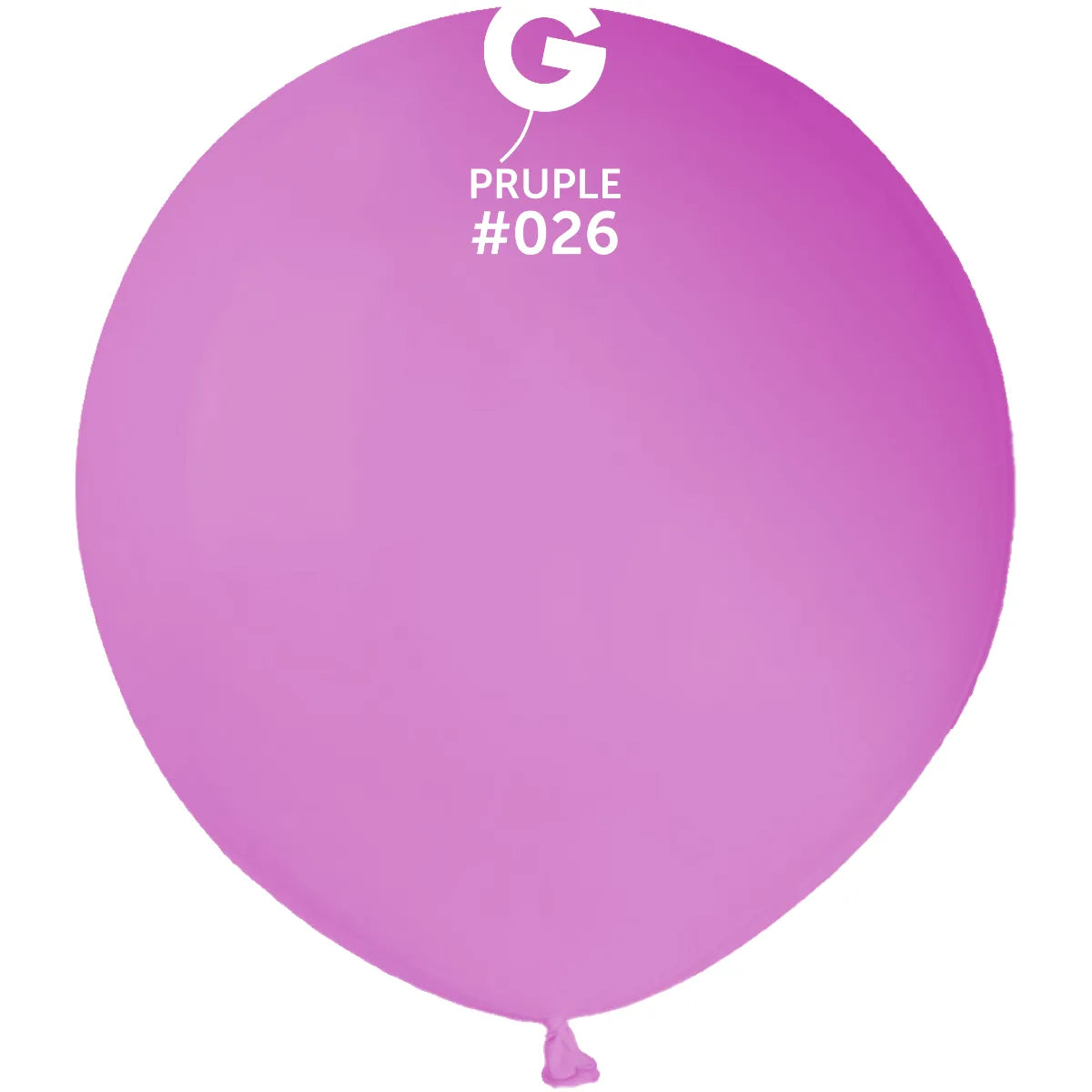 Globo de neón morado de 19 pulgadas.