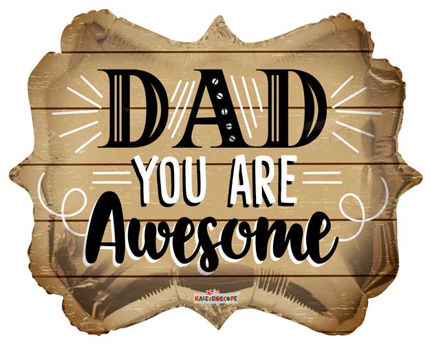 Dad Awesome Foil Balloon 18 in.