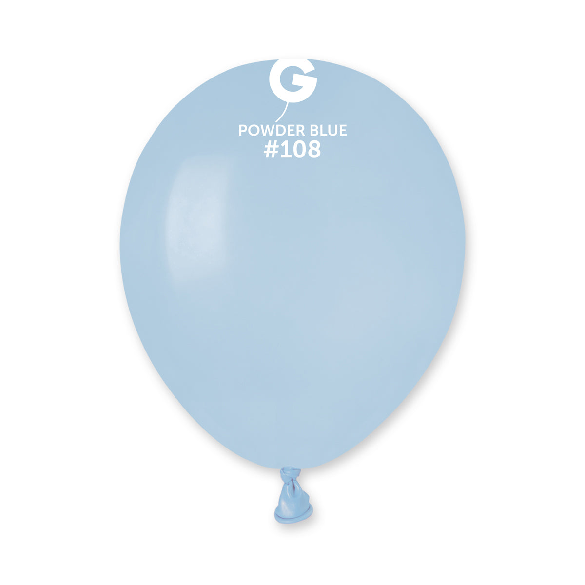 GEMAR | Solid Balloon Powder Blue #108 - 5 in.