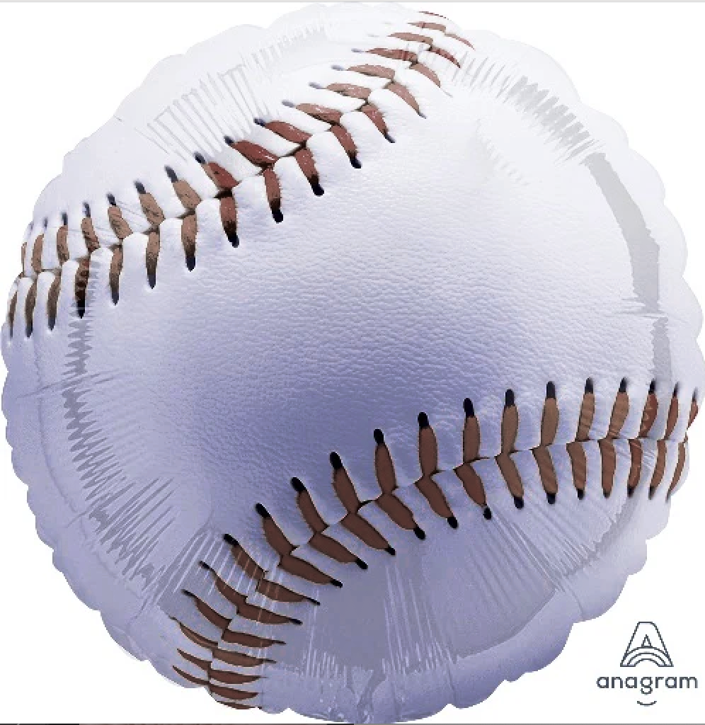 Championship Baseball Foil Balloon 28 in.