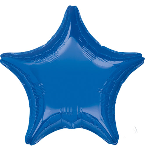 Star Shaped Foil Balloons - 18 in. Dark Blue