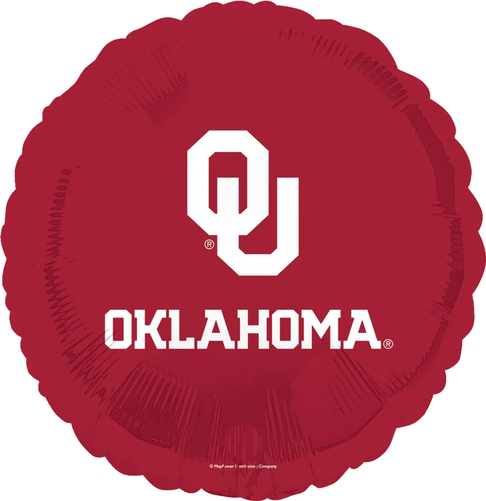 University of Oklahoma Round Foil Balloon 18 in.