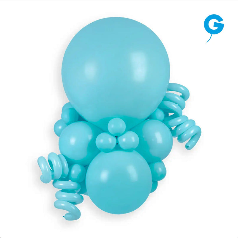 Globo sólido azul claro n.º 009 - 12 pulgadas