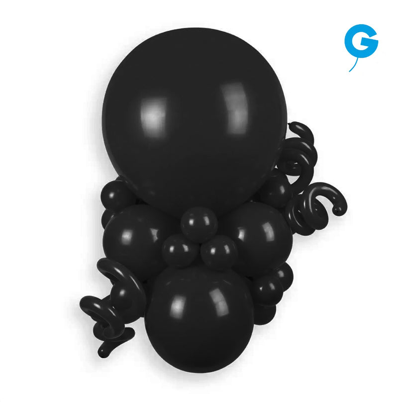 Globo sólido negro n.º 014 - 12 pulgadas