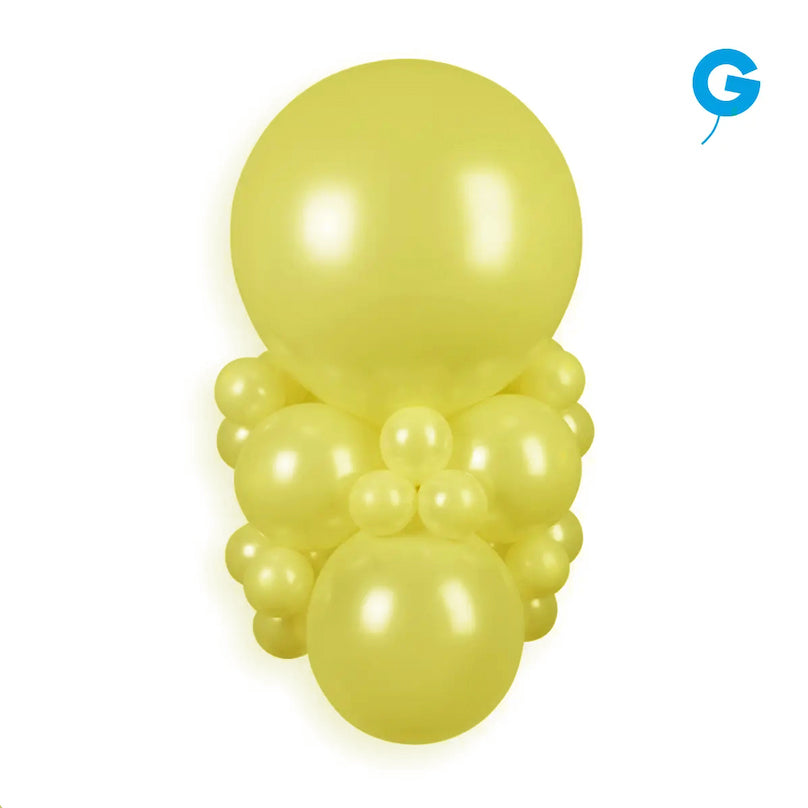 Globo Metálico Amarillo #030 - 12 pulg.