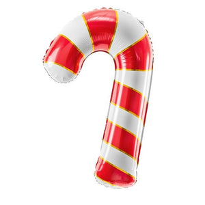 Red Candy Cane Foil Balloon 32in. PartyDeco USA