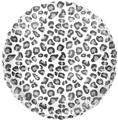 Catty Black and White Round Foil Balloon 18