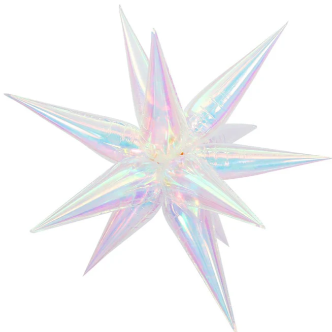 Non-Foil Starburst 3D Balloon - 40 in. (Choose Color)