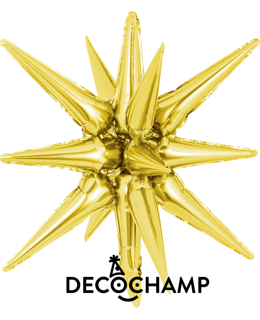 DecoChamp Starburst 3D Foil Balloon - 22 in. (Choose Color)