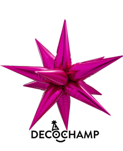 DecoChamp Starburst 3D Foil Balloon - Jumbo (Choose Color)