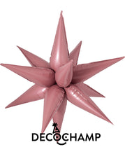 Load image into Gallery viewer, DecoChamp Starburst 3D Foil Balloon - 26 in. (Choose Color)
