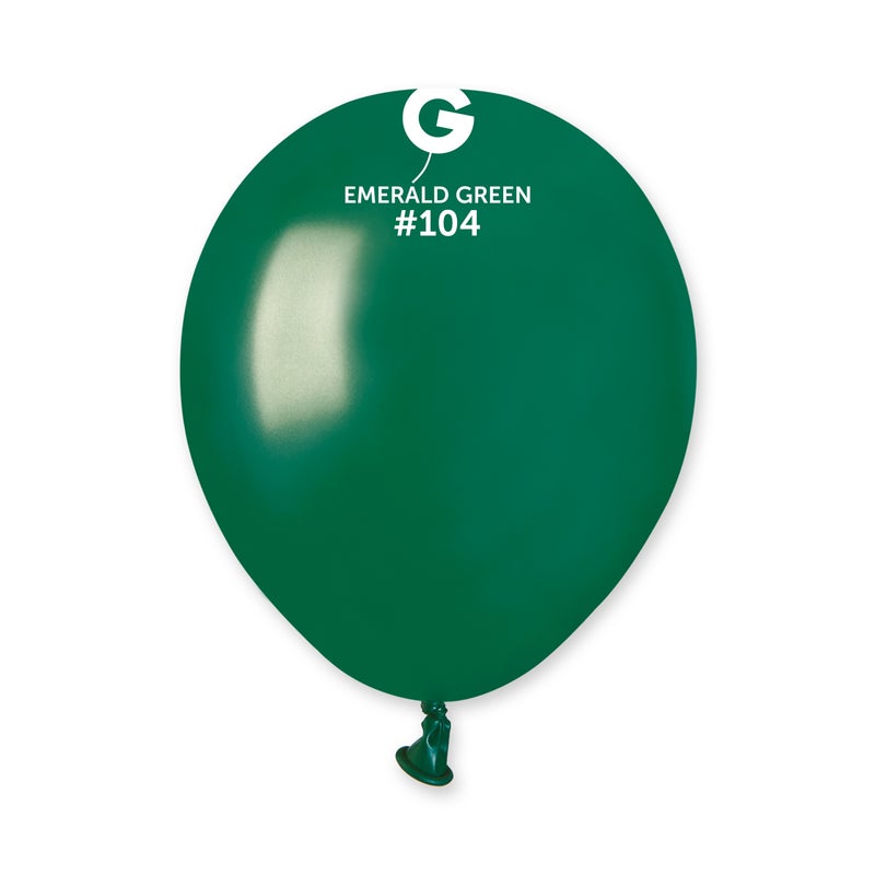 Solid Balloon Emerald Green #104 - 5 in.