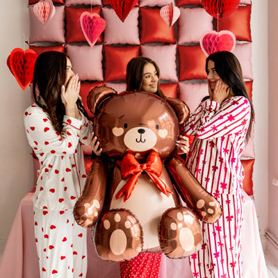 Brown Bear Foil Balloon 33 in. PartyDeco USA