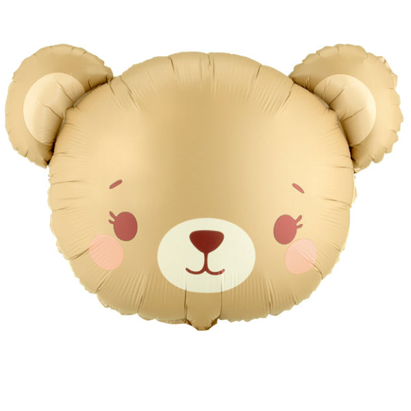 Bear Face Foil Balloon 22 in. PartyDeco USA