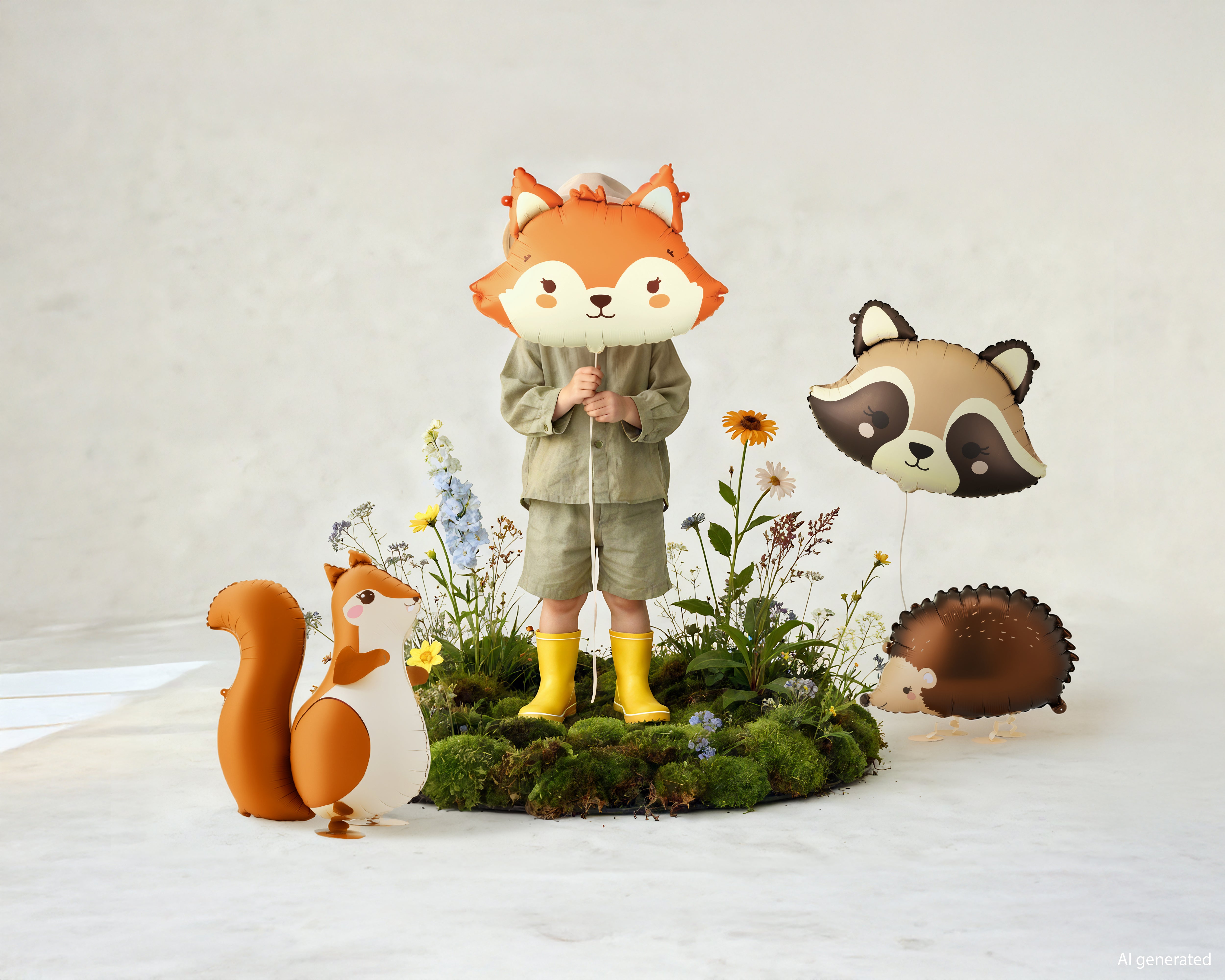 Squirrel Foil Balloon 30 in. - PartyDeco USA